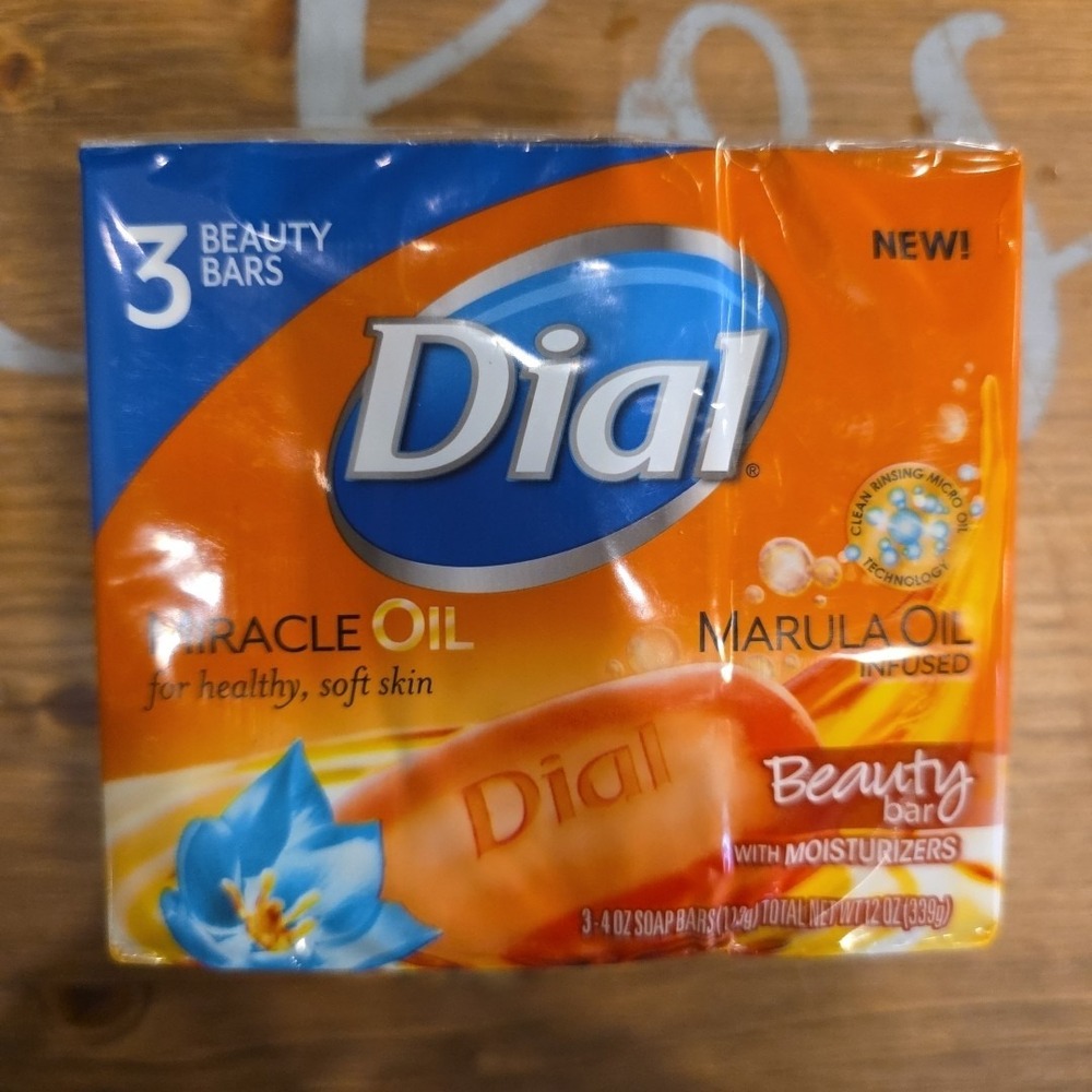 Sealed Dial Marula Oil Beauty Bars Skin Care‎ Soap Bars 3 Pack DISCONTINUED